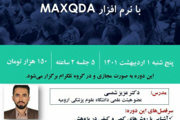 کارگاه آموزشی تحلیل داده‌های کیفی با نرم افزار MAXQDA